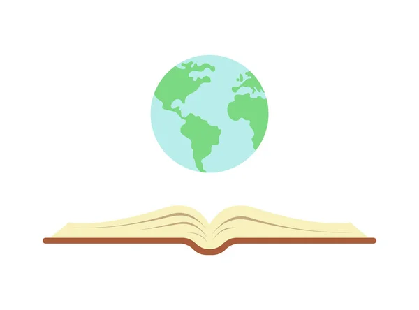 Open Book Planets Education Concept — Stock Photo, Image