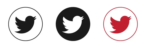 Logo Sosial Ikon Siap Desain Web — Stok Foto