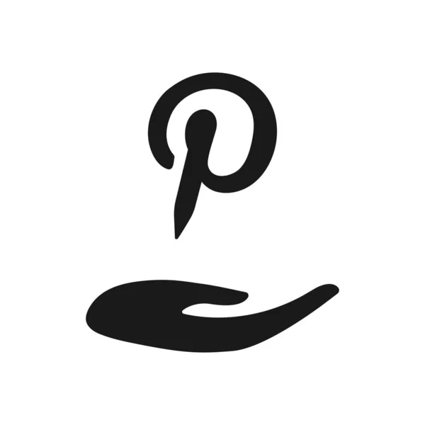 Logo Sosial Huruf Desain Web — Stok Foto
