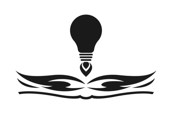 Lampa Otwarta Ikona Książki Koncepcja Sukcesu Pomysły — Zdjęcie stockowe