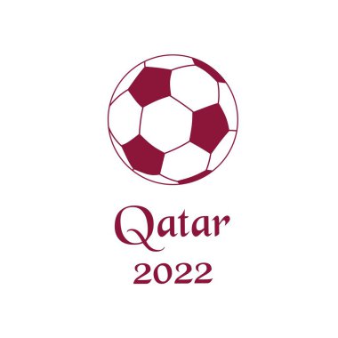 Futbol Turnuvası, Futbol Kupası, Arkaplan Tasarım Şablonu, Vektör İllüstrasyonu, 2022 Futbol Konsepti ve Katar Bayrağı