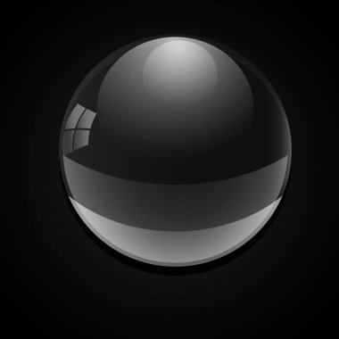 Siyah arkaplanda bir siyah damla