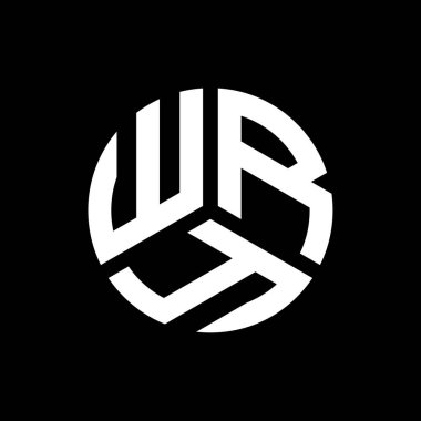 Siyah arka planda WRY harf logosu tasarımı. Yaratıcı harflerin baş harfleri logo konsepti. WRY harf tasarımı.