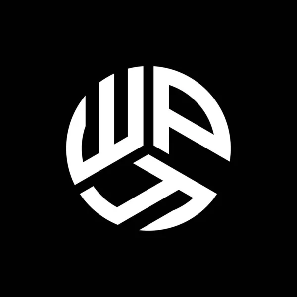 Diseño Del Logotipo Letra Wpy Sobre Fondo Negro Wpy Iniciales — Archivo Imágenes Vectoriales
