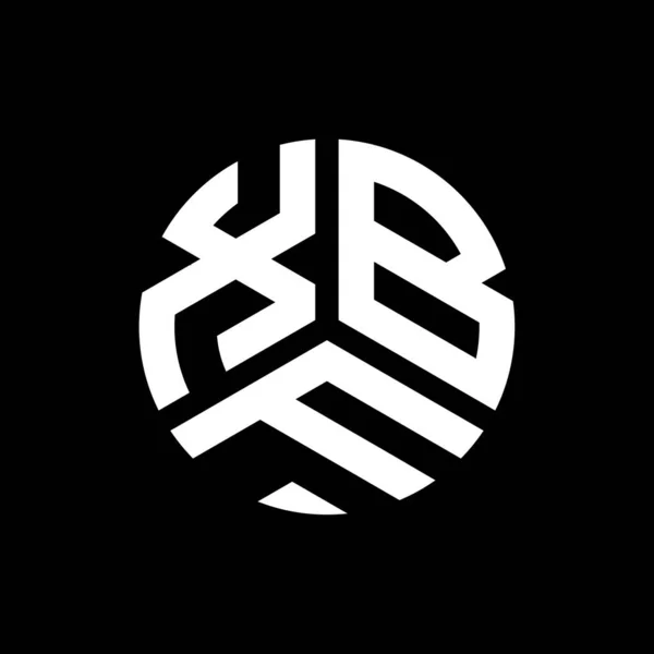 Xbe Дизайн Логотипу Чорному Тлі Xbe Творчі Ініціали Букви Концепція — стоковий вектор