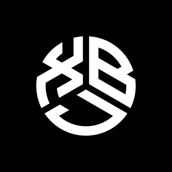 Xbj Дизайн Логотипу Чорному Тлі Xbj Творчі Ініціали Букви Концепція — стоковий вектор