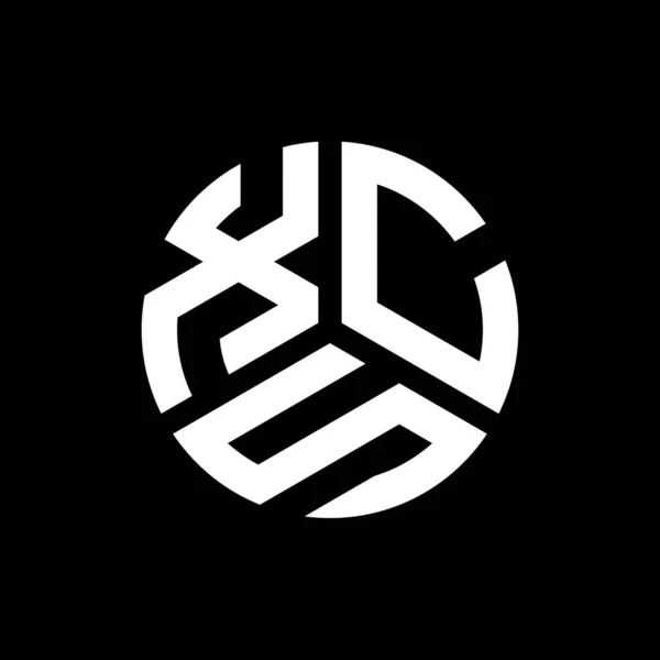 Logo Lettera Xcs Sfondo Nero Xcs Creativo Iniziali Lettera Logo — Vettoriale Stock