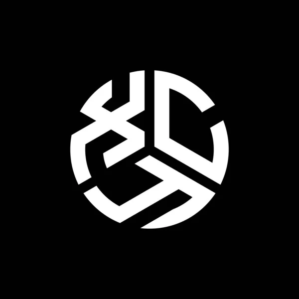 Siyah Arkaplanda Xcy Harf Logosu Tasarımı Xcy Yaratıcı Harflerin Baş — Stok Vektör