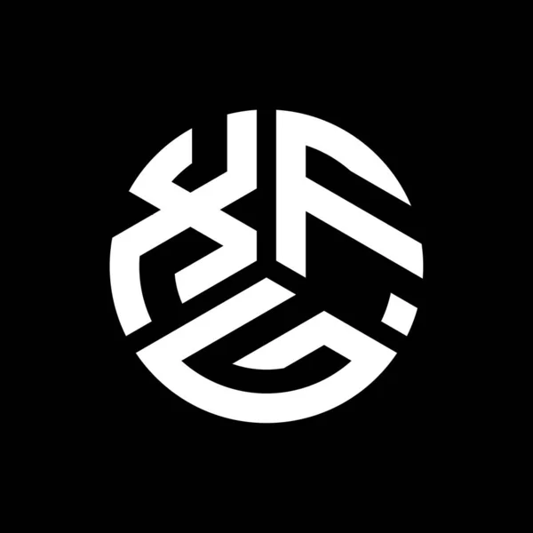 Дизайн Логотипа Xfg Чёрном Фоне Концепция Логотипа Инициалами Xfg Дизайн — стоковый вектор