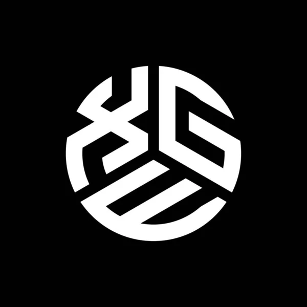 Дизайн Логотипа Xge Черном Фоне Xge Творческие Инициалы Буква Концепция — стоковый вектор