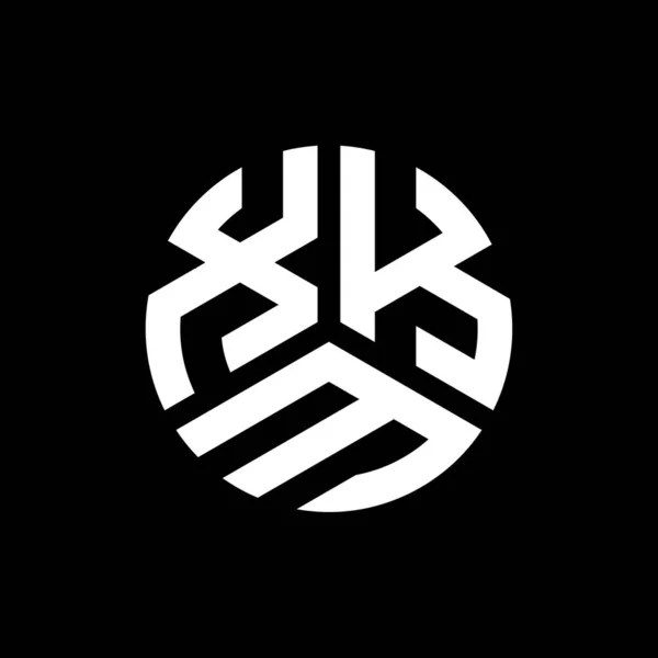 Logo Lettre Xkl Sur Fond Noir Xkl Initiales Créatives Lettre — Image vectorielle