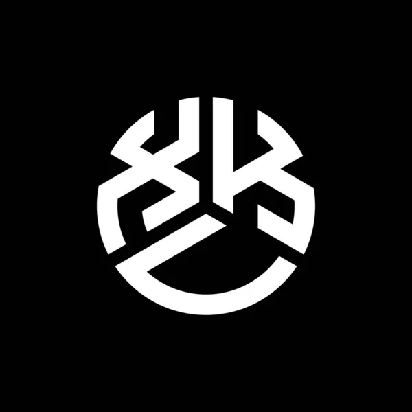 Xkv Design Logotipo Carta Fundo Preto Xkv Iniciais Criativas Conceito —  Vetores de Stock