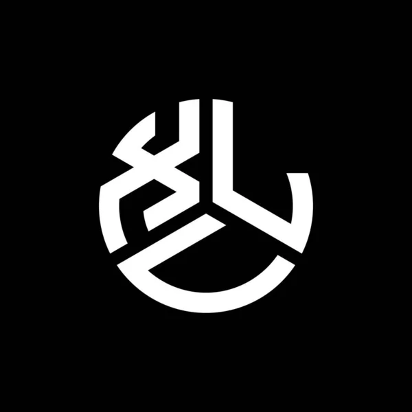 Xlv Letter Logo Ontwerp Zwarte Achtergrond Xlv Creatieve Initialen Letter — Stockvector