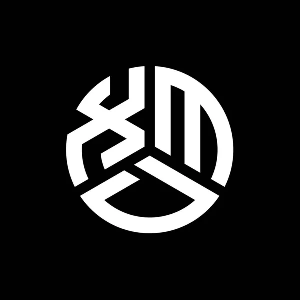 Xmd Logo Ontwerp Zwarte Achtergrond Xmd Creatieve Initialen Letter Logo — Stockvector