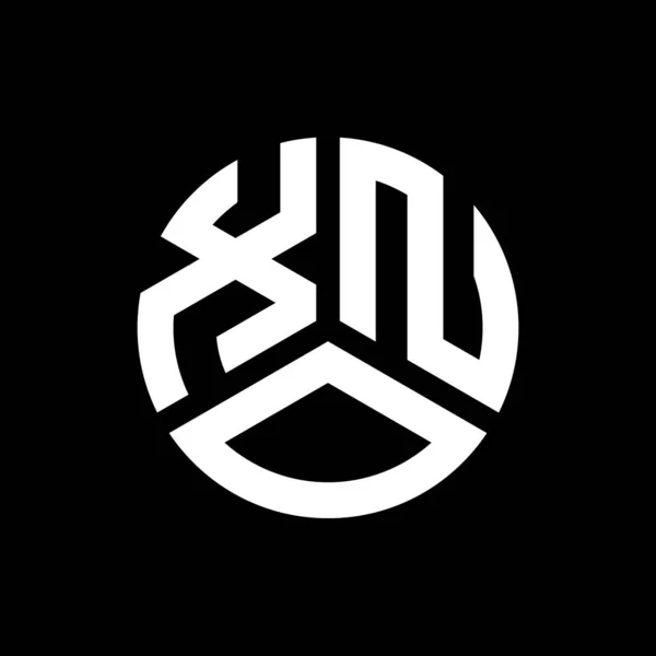 Xno Letter Logo Design Black Background Xno Creative Initials Letter — Stock Vector