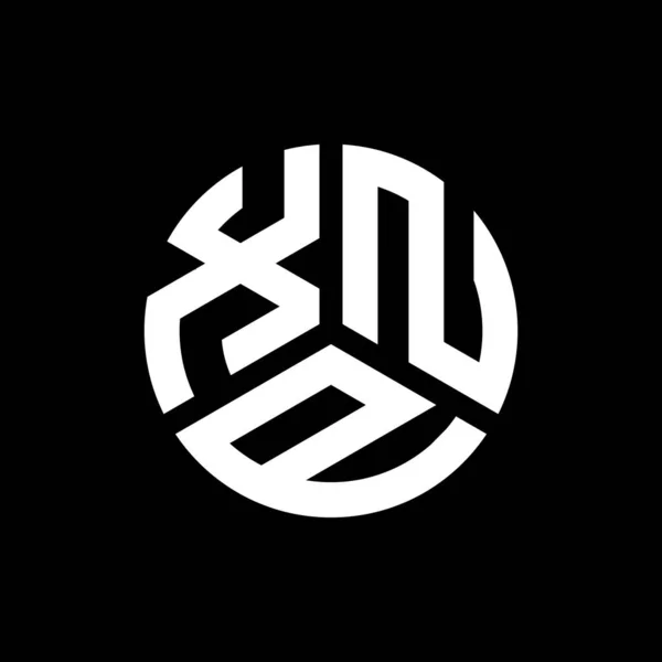 Modèle Logo Lettre Xnp Sur Fond Noir Xnp Initiales Créatives — Image vectorielle