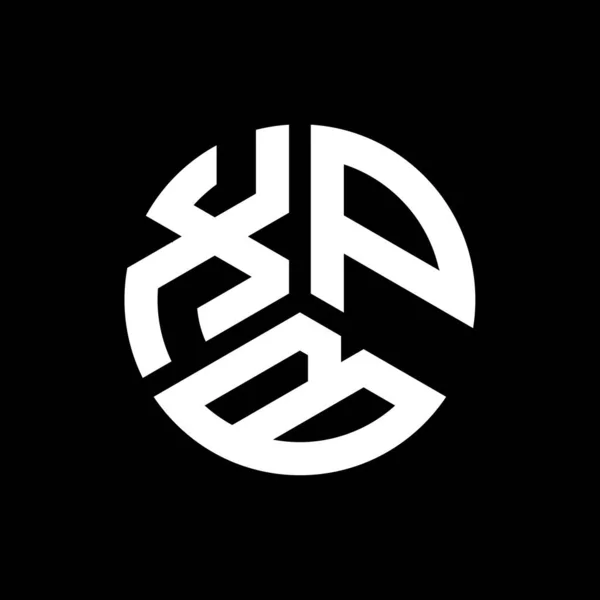 Modèle Logo Lettre Xpb Sur Fond Noir Xpb Initiales Créatives — Image vectorielle