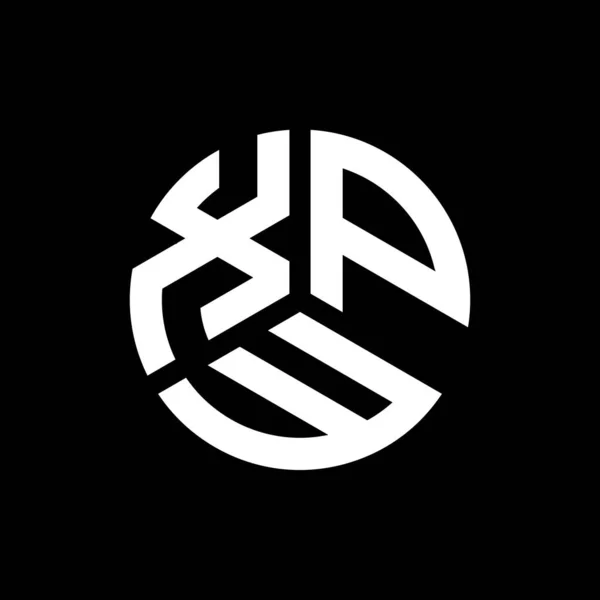 Xpw Дизайн Логотипу Літер Чорному Тлі Xpw Творчі Ініціали Букви — стоковий вектор