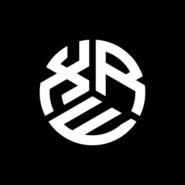 Xre Bokstäver Logotyp Design Svart Bakgrund Xre Kreativa Initialer Brev — Stock vektor