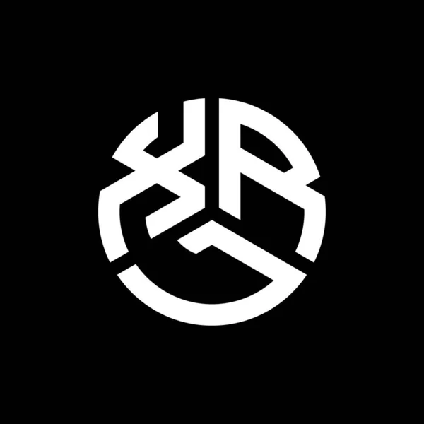 Logo Lettre Xrl Sur Fond Noir Xrl Initiales Créatives Lettre — Image vectorielle