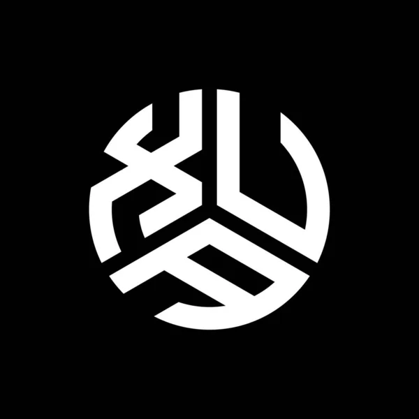 Projekt Logo Litery Xua Czarnym Tle Kreatywne Inicjały Xua Koncepcja — Wektor stockowy