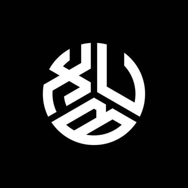 ブラックを基調としたXub文字ロゴデザイン Xubクリエイティブイニシャルレターロゴコンセプト Xub文字デザイン — ストックベクタ
