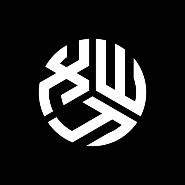 Projekt Logo Litery Xwy Czarnym Tle Xwy Twórcze Inicjały Koncepcja — Wektor stockowy