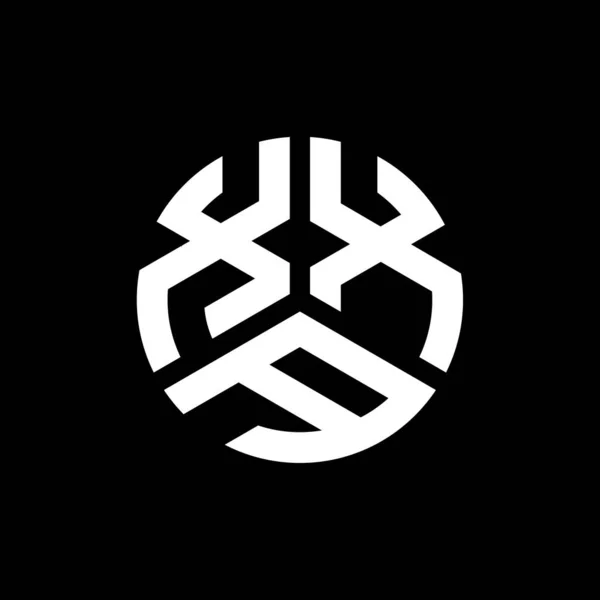 Siyah Arka Planda Xxa Harf Logosu Tasarımı Xxa Yaratıcı Harf — Stok Vektör