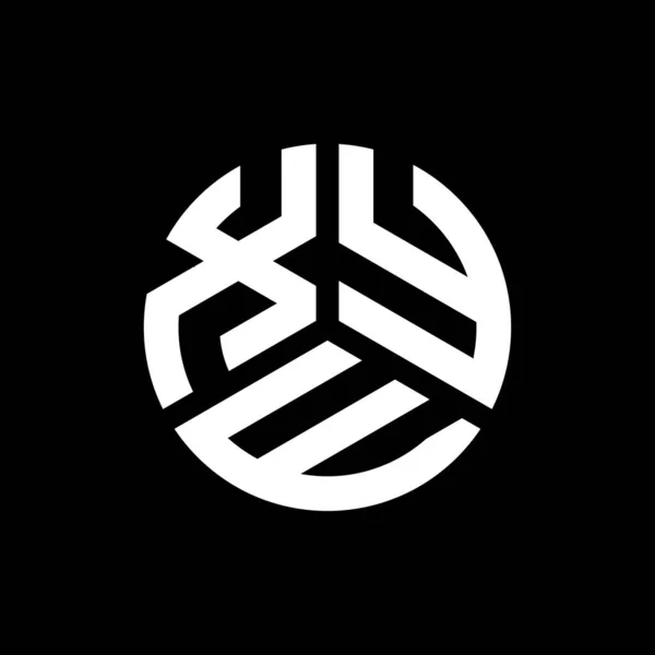 Дизайн Логотипа Xye Чёрном Фоне Концепция Логотипа Xye Creative Initials — стоковый вектор