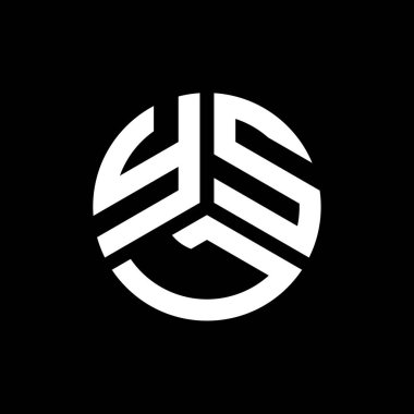 Siyah arka planda YSL harf logosu tasarımı. YSL yaratıcı harflerin baş harfleri logo kavramı. YSL harf tasarımı.