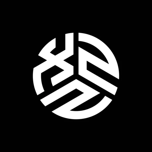 Projekt Logo Litery Xzz Czarnym Tle Kreatywne Inicjały Xzz Koncepcja — Wektor stockowy