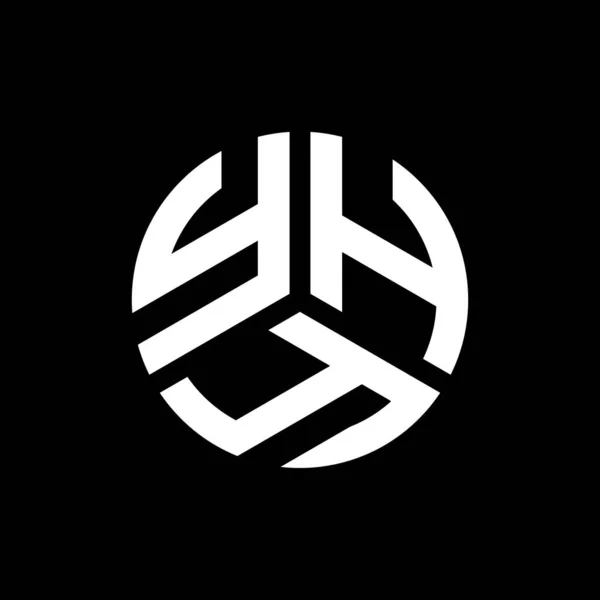 Дизайн Логотипа Yhy Чёрном Фоне Концепция Логотипа Инициалами Yhy Дизайн — стоковый вектор
