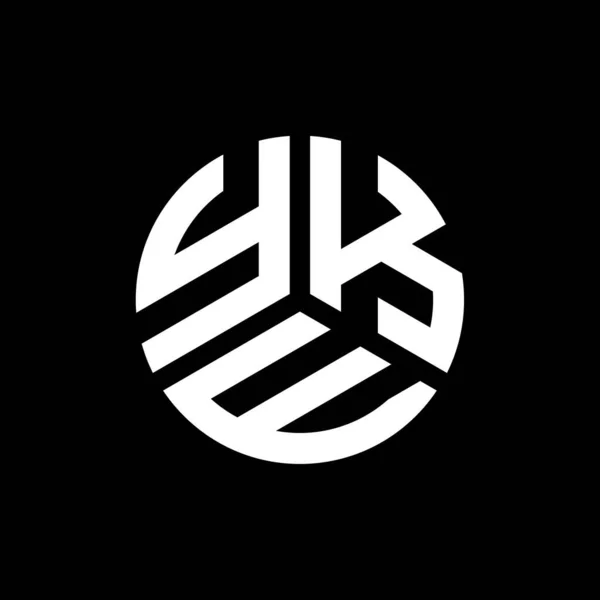 Дизайн Логотипа Yke Чёрном Фоне Концепция Логотипа Инициалами Yke Дизайн — стоковый вектор