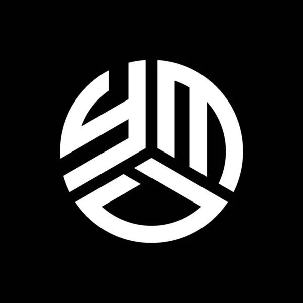 Ymd Lettre Logo Design Sur Fond Noir Ymd Initiales Créatives — Image vectorielle