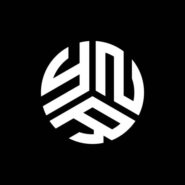 Printynr Letter Logo Design Auf Schwarzem Hintergrund Ynr Kreative Initialen — Stockvektor