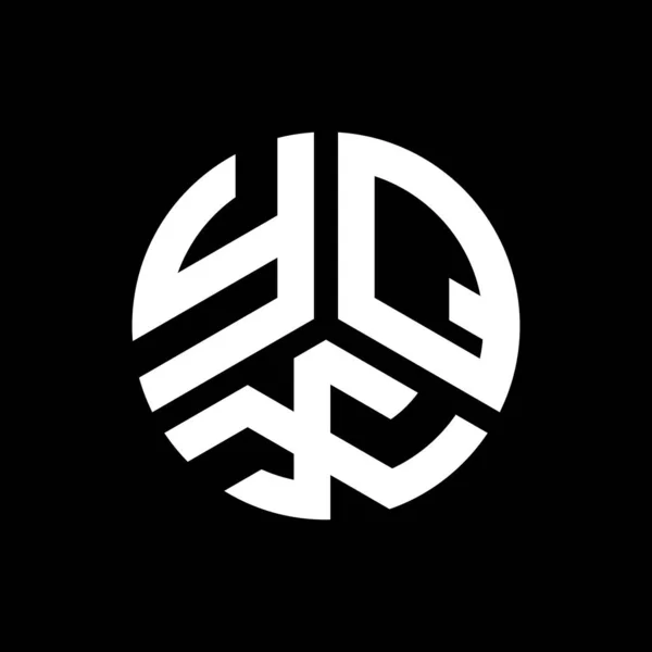 Projekt Logo Litery Yqx Czarnym Tle Yqx Twórcze Inicjały Koncepcja — Wektor stockowy