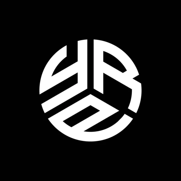 Yrp Písmeno Logo Design Černém Pozadí Yrp Kreativní Iniciály Koncept — Stockový vektor