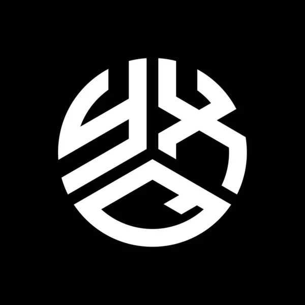 Yxo Buchstabe Logo Design Auf Schwarzem Hintergrund Yxo Kreative Initialen — Stockvektor