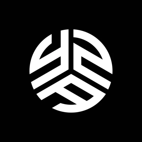 Yza Письмо Логотип Дизайн Черном Фоне Концепция Логотипа Инициалами Yza — стоковый вектор