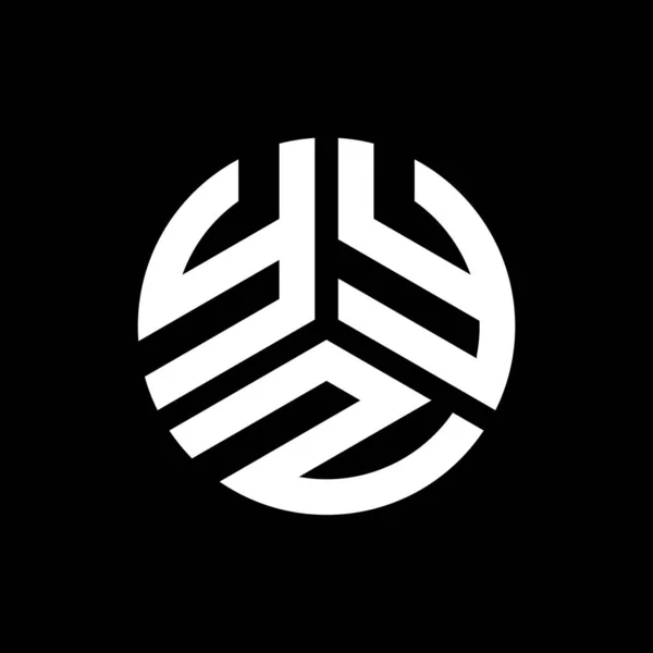 Yyz Buchstabe Logo Design Auf Schwarzem Hintergrund Yyz Kreative Initialen — Stockvektor