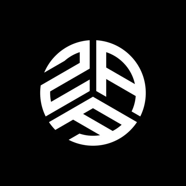 Diseño Del Logotipo Letra Yaa Sobre Fondo Negro Yaa Iniciales — Vector de stock