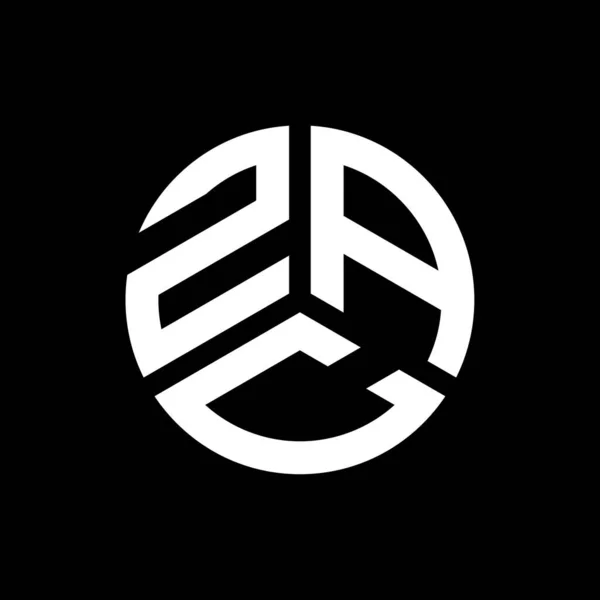 Yac Buchstabe Logo Design Auf Schwarzem Hintergrund Yac Kreative Initialen — Stockvektor