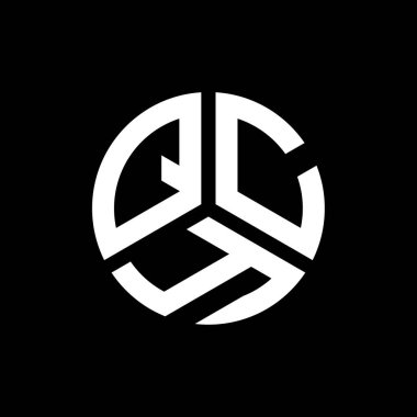 QCY harf logo tasarımı siyah arkaplan üzerine. QCY yaratıcı harflerin baş harfleri logo kavramı. QCY harf tasarımı.