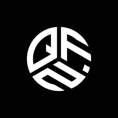 QFN harf logo tasarımı siyah arkaplan üzerine. QFN yaratıcı harflerin baş harfleri logo kavramı. QFN harf tasarımı.