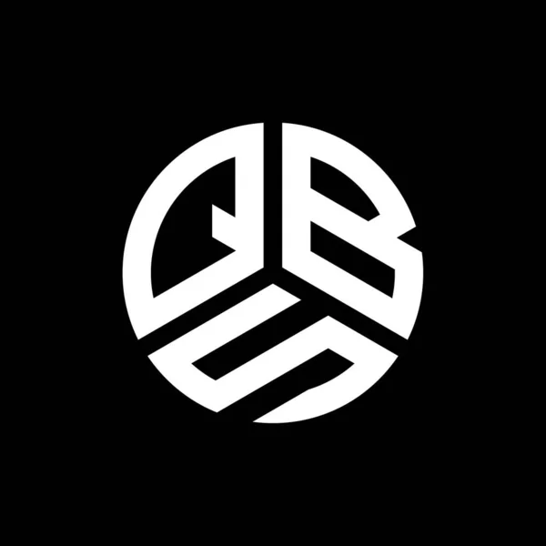 Qbs Letter Logo Ontwerp Zwarte Achtergrond Qbs Creatieve Initialen Letter — Stockvector