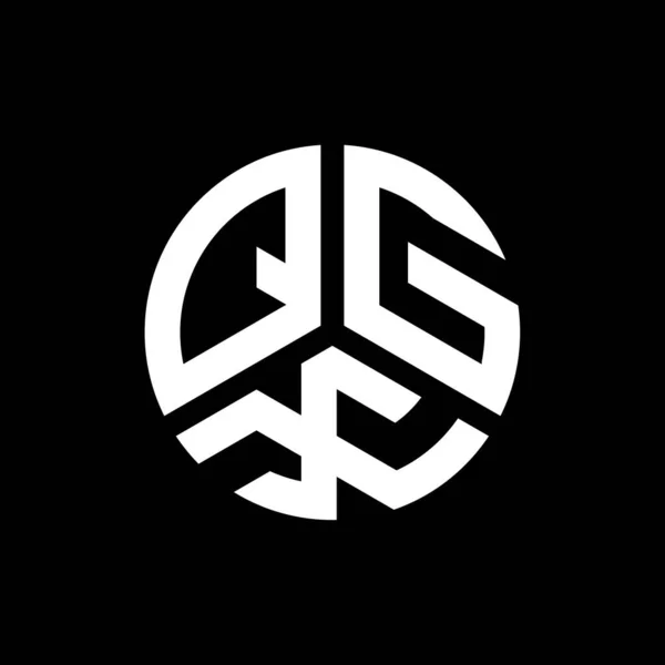 Projekt Logo Litery Qgx Czarnym Tle Qgx Twórcze Inicjały Koncepcja — Wektor stockowy