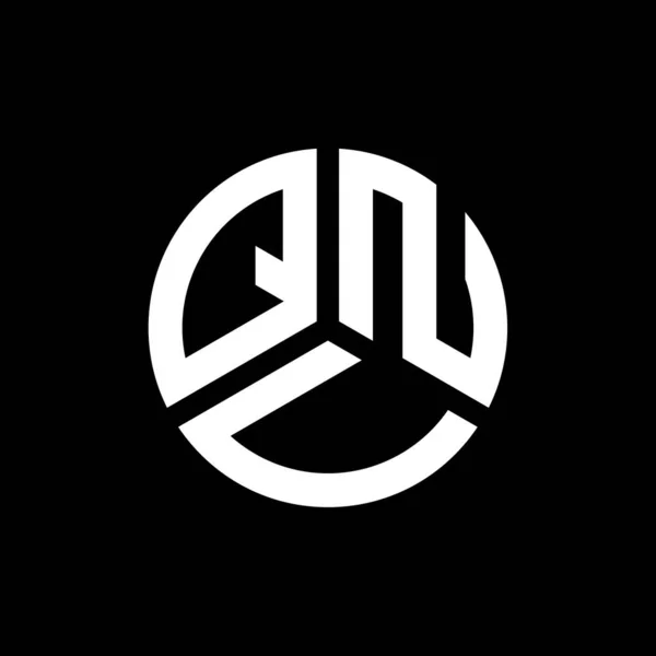 Qnv Letter Logo Design Black Background Qnv Creative Initials Letter — Stock Vector