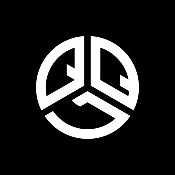 Qql Letter Logo Design Black Background Qql Creative Initials Letter — Stock Vector