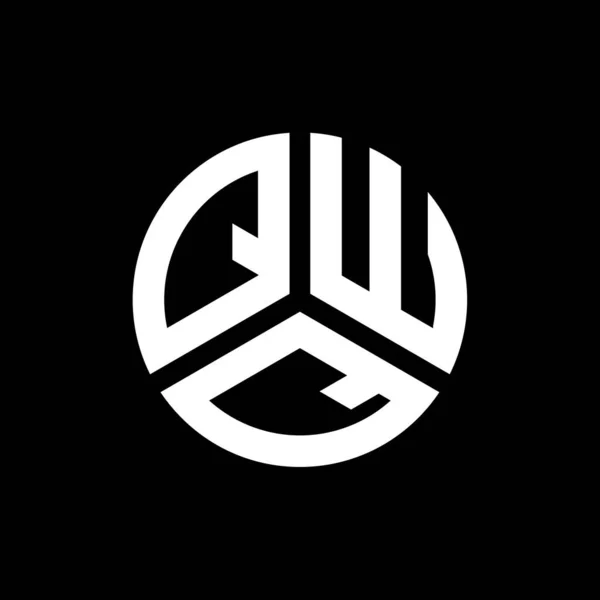 Qwq Letter Logo Design Black Background Qwq Creative Initials Letter — Stock Vector