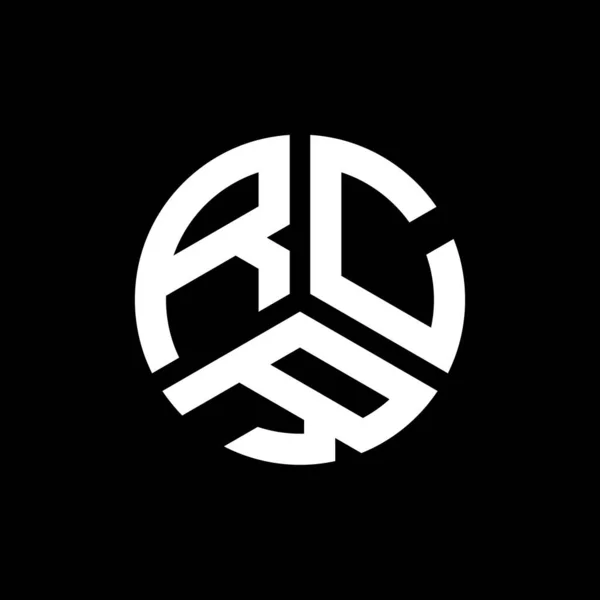 Rcr Logo Ontwerp Zwarte Achtergrond Rcr Creatieve Initialen Letter Logo — Stockvector